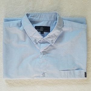 Molokai Surf Co Blue Button Down Dress Shirt